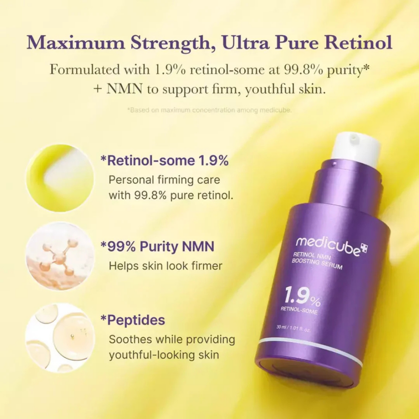 Medicube Retinol NWM Boosting Serum | Deeply Increases Natural Collagen Production