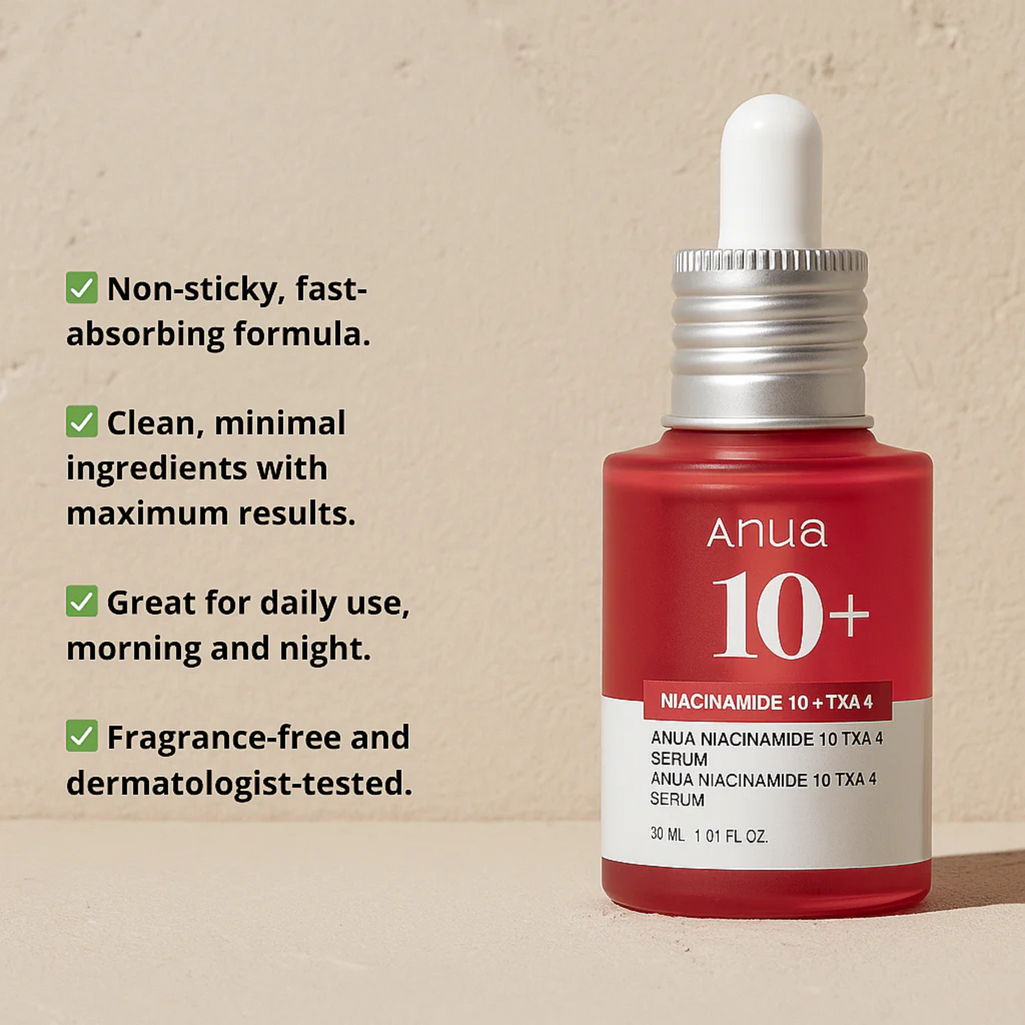 ANUA 10+ | Niancinamide + TXA4