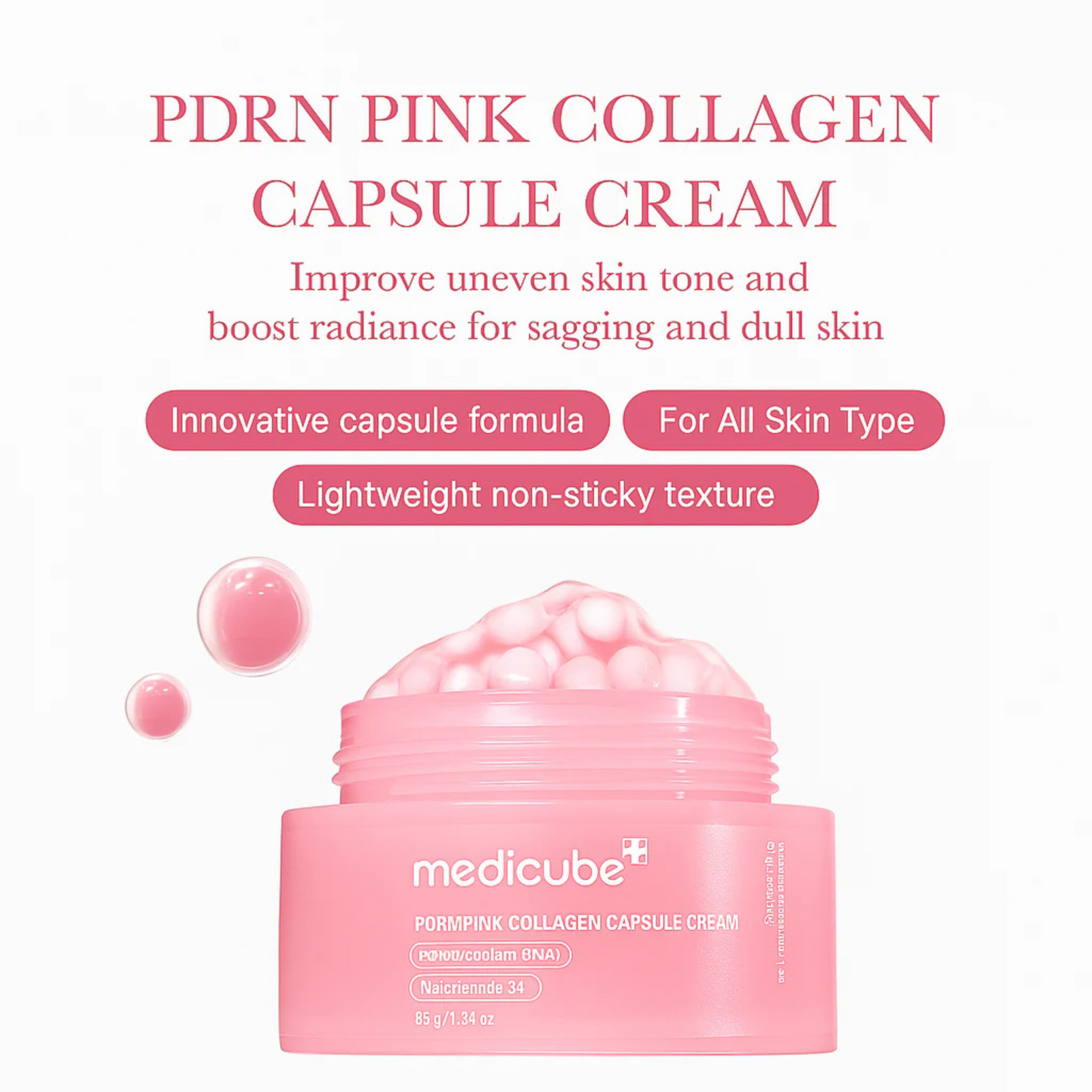 Medicube PDRN Pink Collagen Capsule Cream | Intensive PDRN Capsules
